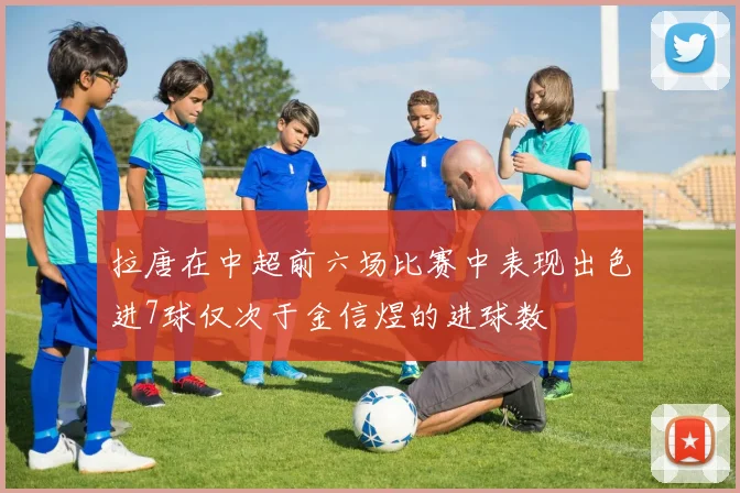 拉唐在中超前六场比赛中表现出色进7球仅次于金信煜的进球数